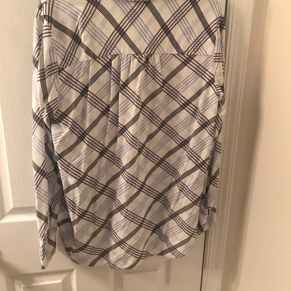 Loft white checkered tunic top - Picture 3 of 4